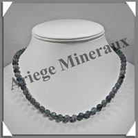 AGATE MOUSSE - Collier Perles 6 mm - 48 cm - M003