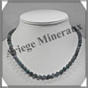 AGATE MOUSSE - Collier Perles 6 mm - 49 cm - M004 Inde