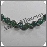 AGATE MOUSSE - Collier Perles 6 et 8 mm en dgrad - 43 cm - M002