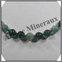 AGATE MOUSSE - Collier Perles 6 et 8 mm en dgrad - 43 cm - M003