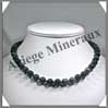 AGATE NOIRE - Collier Perles 10 mm - 48 cm - C002 Madagascar
