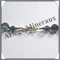 AGATE NOIRE - Collier Perles 10 mm - 48 cm - C002