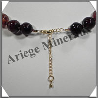 AGATE RUBANNEE - Collier Perles 12 mm - 43 cm - M002
