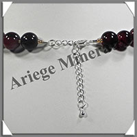 AGATE RUBANNEE - Collier Perles 12 mm - 45 cm - M005