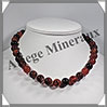 AGATE RUBANNEE - Collier Perles 12 mm - 46 cm - M006 Brsil