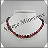 AGATE RUBANNEE - Collier Perles 8 mm - 49 cm - M006 Brsil