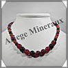 AGATE RUBANNEE - Collier Perles 8  12 mm en dgrad - 45 cm - M002 Brsil