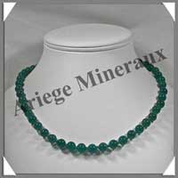 AGATE VERTE - Collier Perles de 8 mm - 43 cm - M002