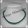 AGATE VERTE - Collier Perles de 8 mm - 43 cm - M004 Brsil