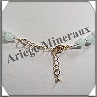 AIGUE MARINE - Collier Perles 6  12  mm en dgrad - 50 cm - M001