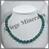 AMAZONITE Fonce - Collier Perles 12 mm - 47 cm - C001 Prou