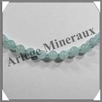 AMAZONITE Claire - Collier Perles 6 mm - 44 cm - C001