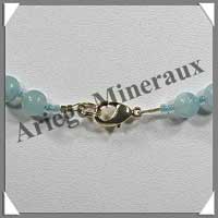 AMAZONITE Claire - Collier Perles 6 mm - 44 cm - C001