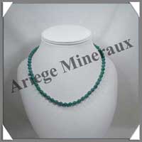 AMAZONITE Fonce - Collier Perles 6 mm - 45 cm - C002