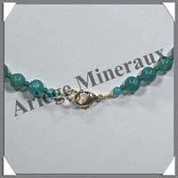 AMAZONITE Fonce - Collier Perles 6 mm - 45 cm - C002