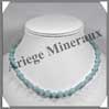 AMAZONITE Claire - Collier Perles 6 et 8 mm en altern - 43 cm - C001 Russie