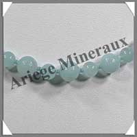 AMAZONITE Claire - Collier Perles 6 et 8 mm en altern - 43 cm - C001