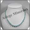 AMAZONITE Claire - Collier Perles 6 et 8 mm en dgrad - 44 cm - C002 Russie
