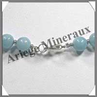AMAZONITE Claire - Collier Perles 8 mm - 43 cm - A002