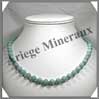 AMAZONITE Claire - Collier Perles 8 mm - 49 cm - M001 Russie