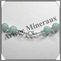 AMAZONITE Claire - Collier Perles 8 mm - 49 cm - M001