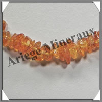 AMBRE - Collier Baroque - Citron - Petits Morceaux - 43 cm - L002