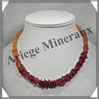 AMBRE - Collier Baroque - Dgrad de Couleurs - Petits Morceaux - 43 cm - L005 Baltique