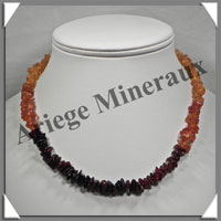 AMBRE - Collier Baroque - Dgrad de Couleurs - Petits Morceaux - 43 cm - L006