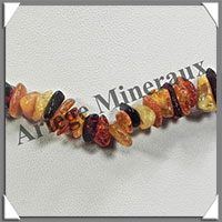 AMBRE - Collier Baroque - Multicolore - Petits Morceaux - 42 cm - L020