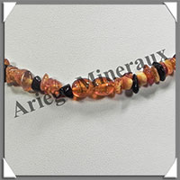 AMBRE - Collier Baroque - Multicolore - Petits Morceaux - 44 cm - L021