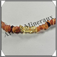 AMBRE - Collier Baroque - Multicolore - Petits Morceaux - 44 cm - L022