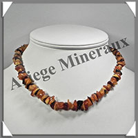 AMBRE - Collier Baroque - Multicolore - Petits Morceaux - 44 cm - L024