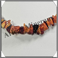 AMBRE - Collier Baroque - Multicolore - Petits Morceaux - 44 cm - L024