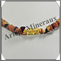 AMBRE - Collier Baroque - Multicolore - Petits Morceaux - 43 cm - L025