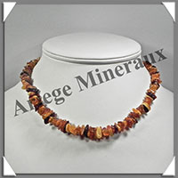 AMBRE - Collier Baroque - Multicolore - Petits Morceaux - 42 cm - L026