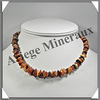 AMBRE - Collier Baroque - Multicolore - Petits Morceaux - 42 cm - L027