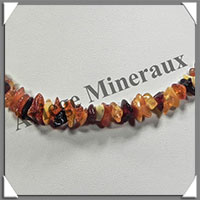 AMBRE - Collier Baroque - Multicolore - Petits Morceaux - 42 cm - L027
