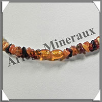 AMBRE - Collier Baroque - Multicolore - Petits Morceaux - 42 cm - L027