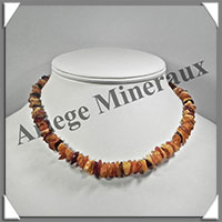 AMBRE - Collier Baroque - Multicolore - Petits Morceaux - 44 cm - L029