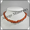 AMBRE - Collier Baroque - Caramel Clair - Petits Morceaux - 43 cm - L030 Baltique