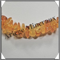 AMBRE - Collier Baroque - Citron - Gros Morceaux - 45 cm - L001