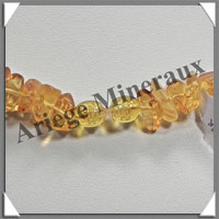 AMBRE - Collier Baroque - Citron - Gros Morceaux - 45 cm - L001