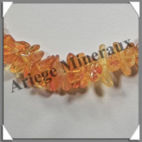AMBRE - Collier Baroque - Citron - Gros Morceaux - 45 cm - L002