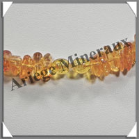 AMBRE - Collier Baroque - Citron - Gros Morceaux - 45 cm - L002