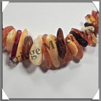 AMBRE - Collier Baroque - Multicolore - Gros Morceaux - 45 cm - L005