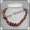 AMBRE - Collier Baroque - Multicolore - Gros Morceaux - 45 cm - L006 Baltique