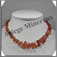 AMBRE - Collier Baroque - Caramel - Dgrad - 45 cm - M001