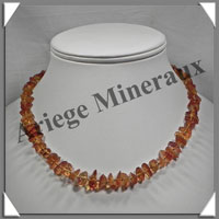 AMBRE - Collier Baroque - Caramel - Dgrad - 46 cm - M002