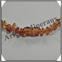 AMBRE - Collier Baroque - Caramel - Dgrad - 46 cm - M002