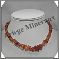 AMBRE - Collier Baroque - Caramel - Dgrad - 43 cm - M003